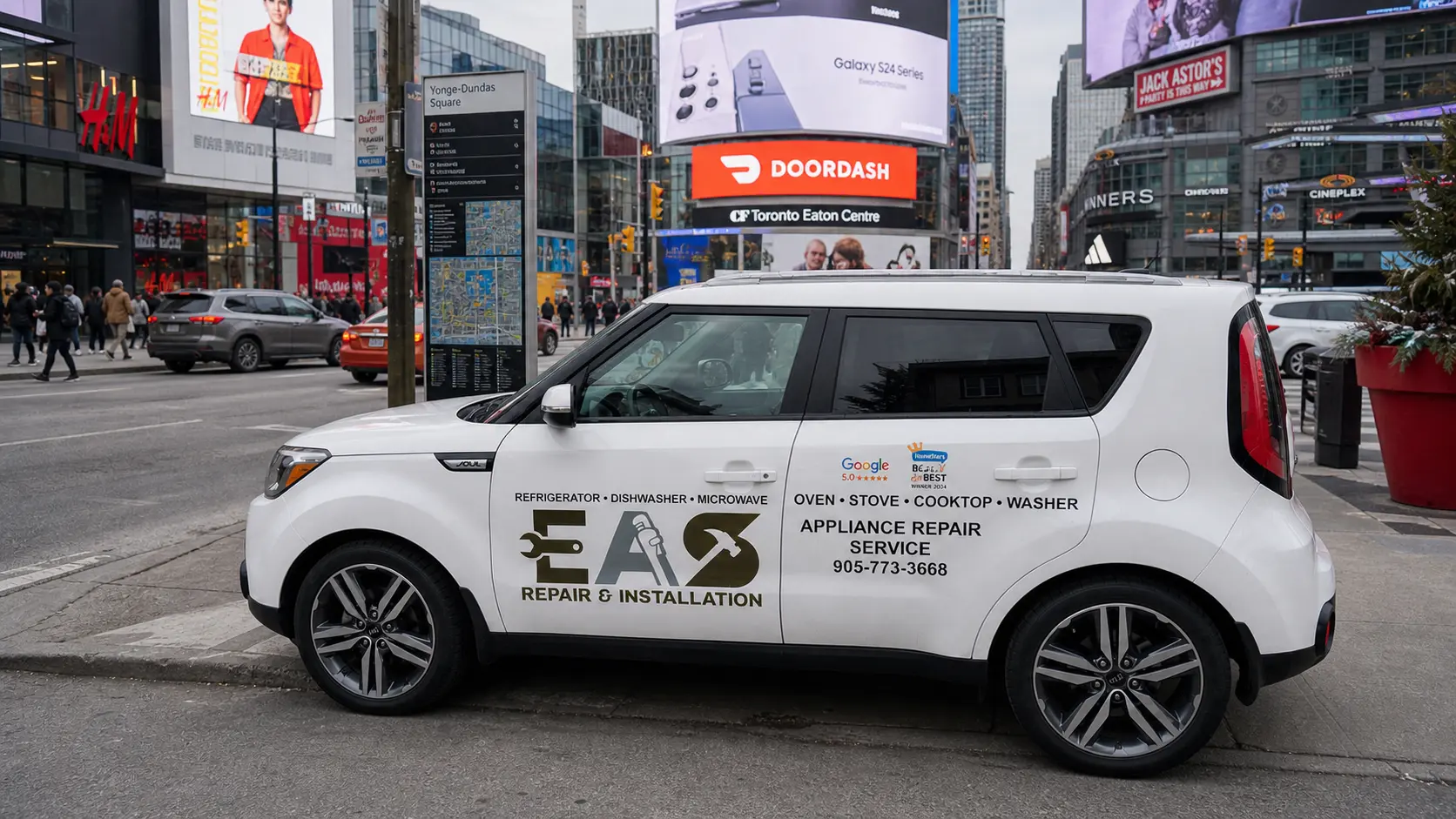 EAS Repair and Installation service vehicle in Toronto